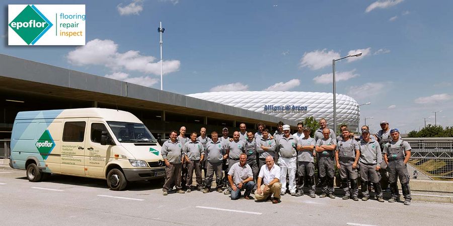 epoflor Team an der Allianz Arena