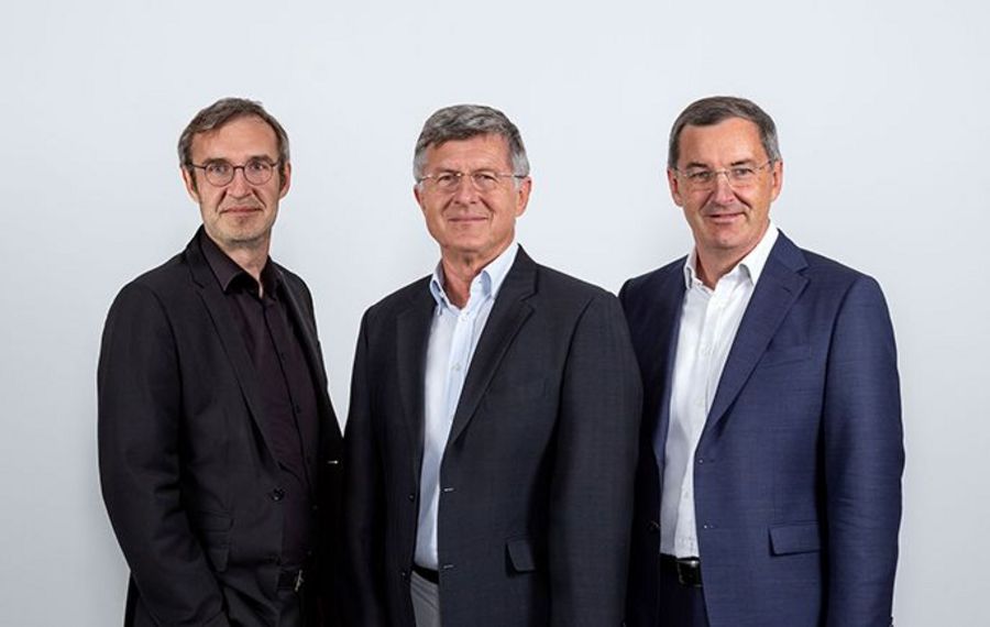 Vorstände von Silhouette International: COO Dr. Thomas Windischbauer, Mag. Arnold Schmied, CFO Dr. Andreas Meier