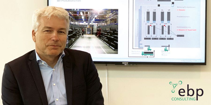 Geschäftsführer Frank Gehr auf der LogiMat 2019 Geschäftsführer Frank Gehr auf der LogiMat 2019