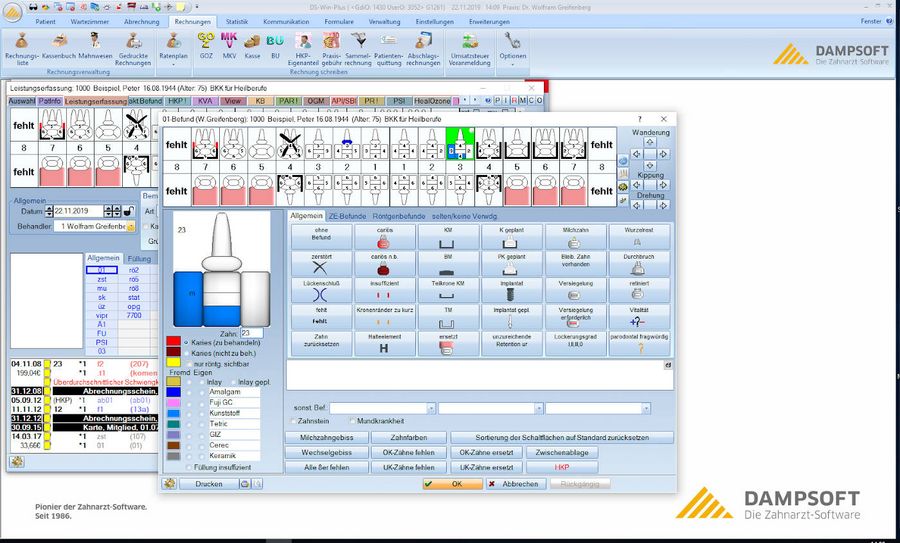 Dampsoft - Zahnarztpraxis Software