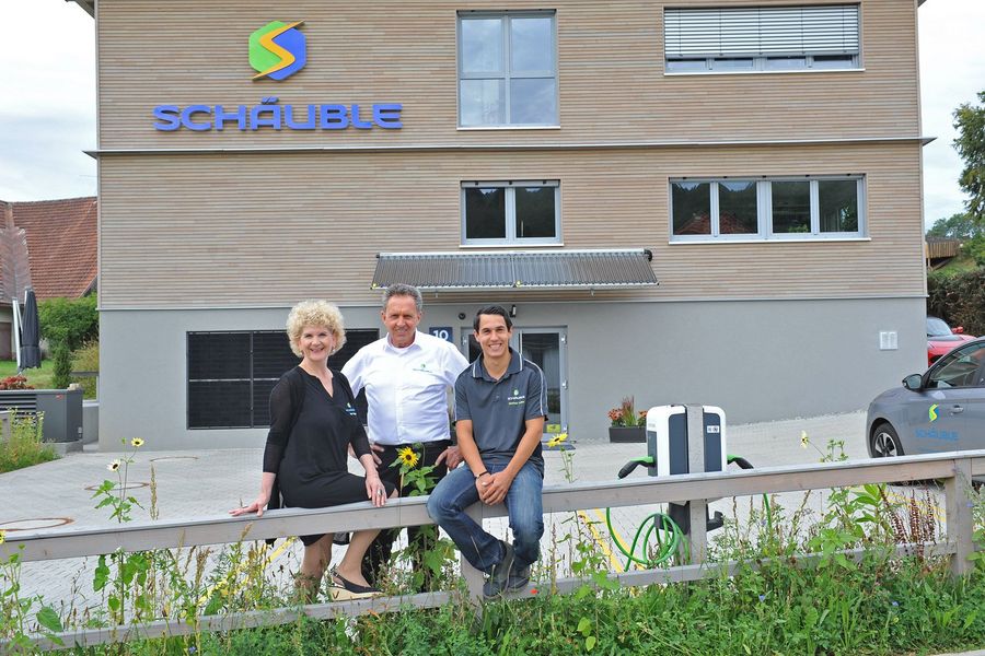 Schäuble Regenerative Energiesysteme GmbH Ilse Degout, Manfred Schäuble und Matthgias Lauber
