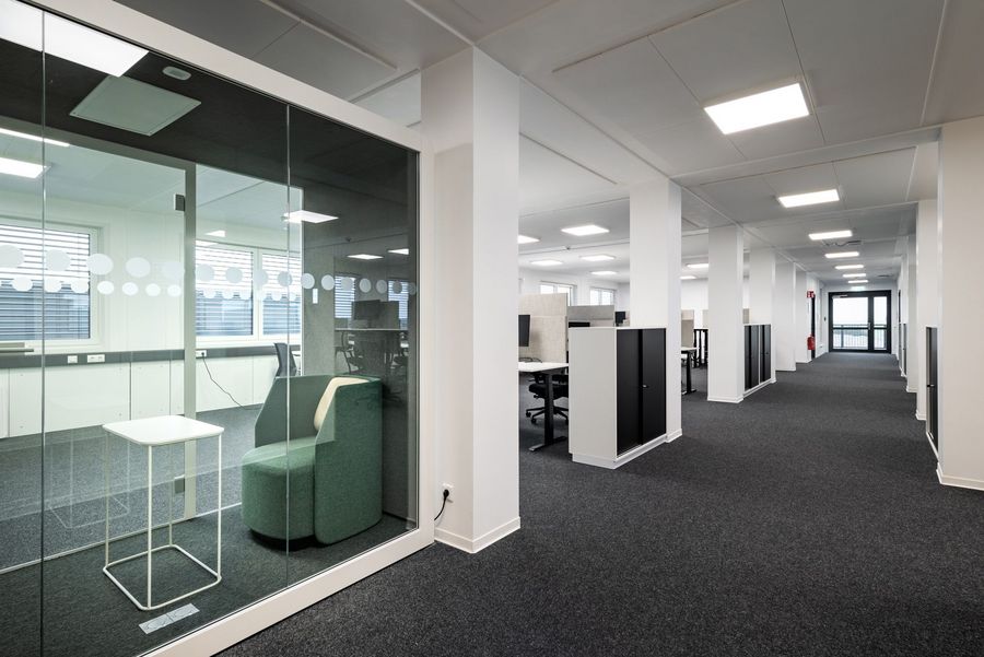 Adapteo Modulares Bürogebäude zur Miete Innenansicht Adapteo Modulares Bürogebäude zur Miete Innenansicht