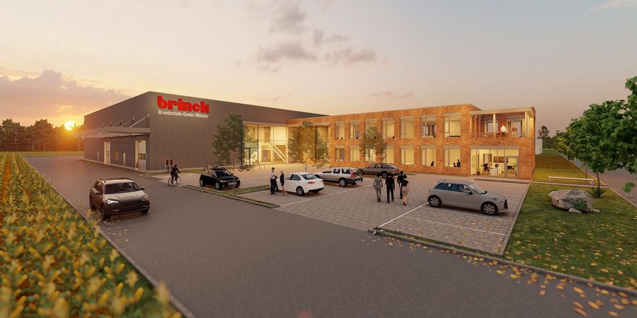 Brandschutz-Center Münster Brinck GmbH isualisierung des neuen Firmensitzes
