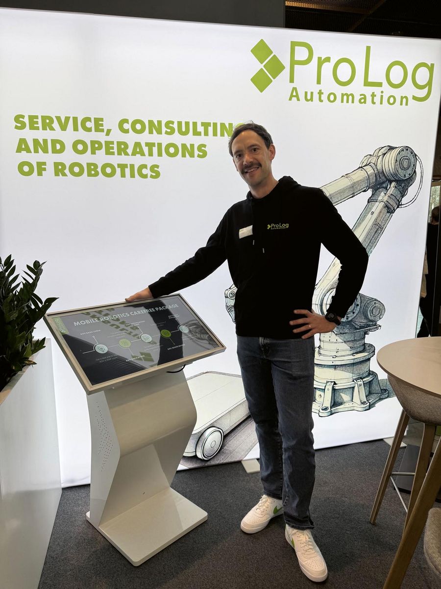 Präsentation auf der LogiMAT, der wichtigste Messe für FTS