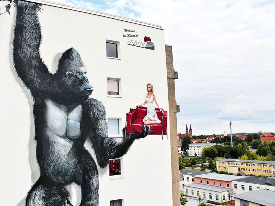 Stendaler Wohnungsbaugesellschaft Graffiti im Tiergartenviertel