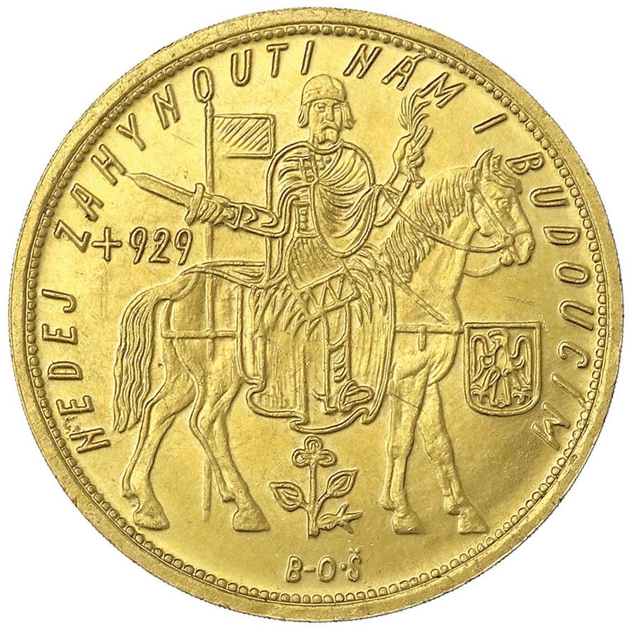 tschechische 10-Dukaten-Münze von 1932