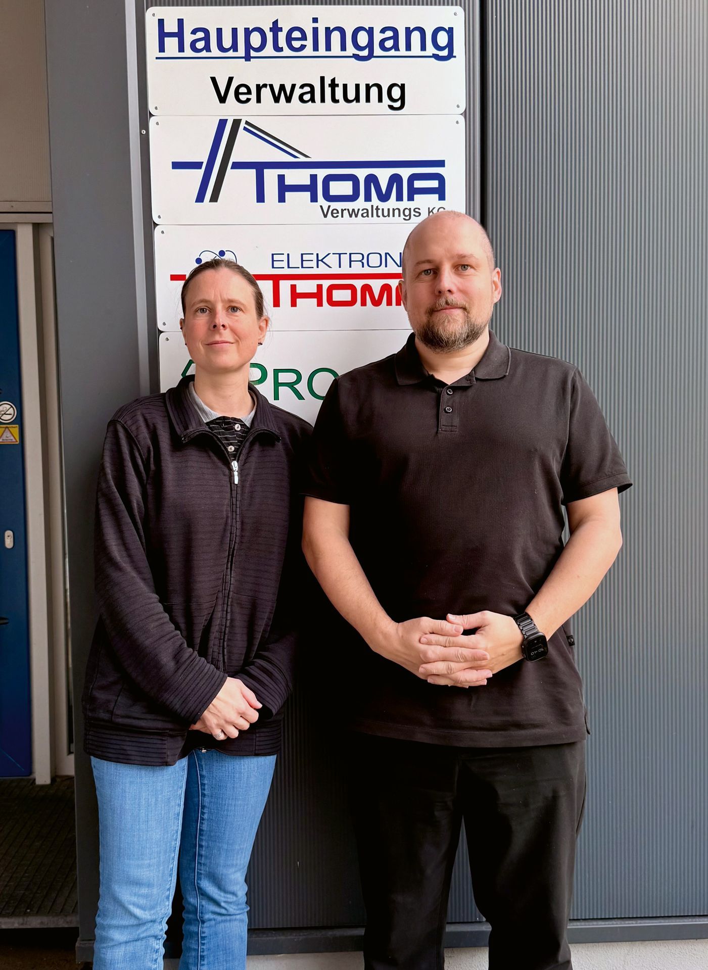 Andrea Thoma, Geschäftsführerin und Stefan Thoma, Geschäftsführer der Elektronic Thoma GmbH 