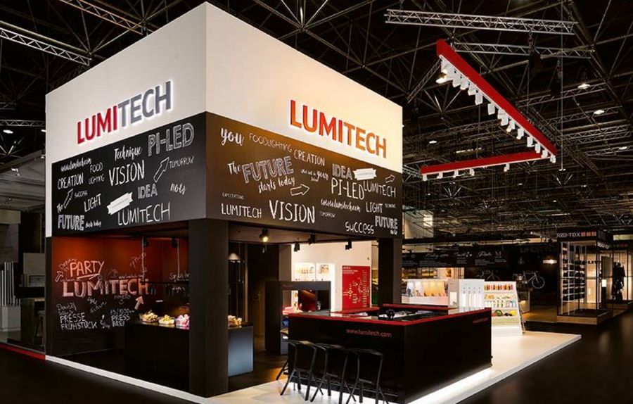 LUMITECH Produktion und Entwicklung GmbH Messestand auf der Düsseldorfer Euro-Shop