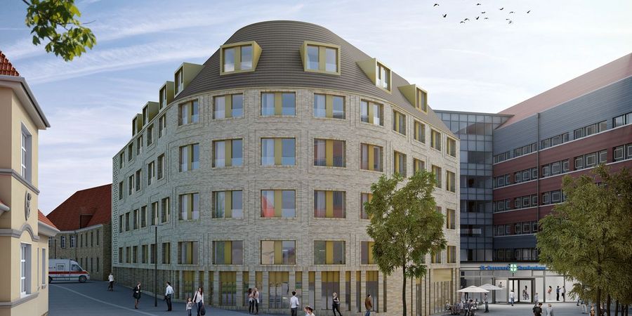 Der Entwurf des Neubaus, in dem das Eltern-Kind-Zentrum untergebracht sein wird Der Entwurf des Neubaus, in dem das Eltern-Kind-Zentrum untergebracht sein wird
