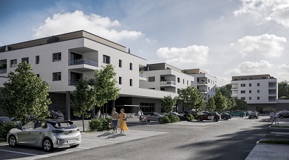 WOHNANLAGE MIT NAHVERSORGUNGSZENTRUM WOHNANLAGE MIT NAHVERSORGUNGSZENTRUM