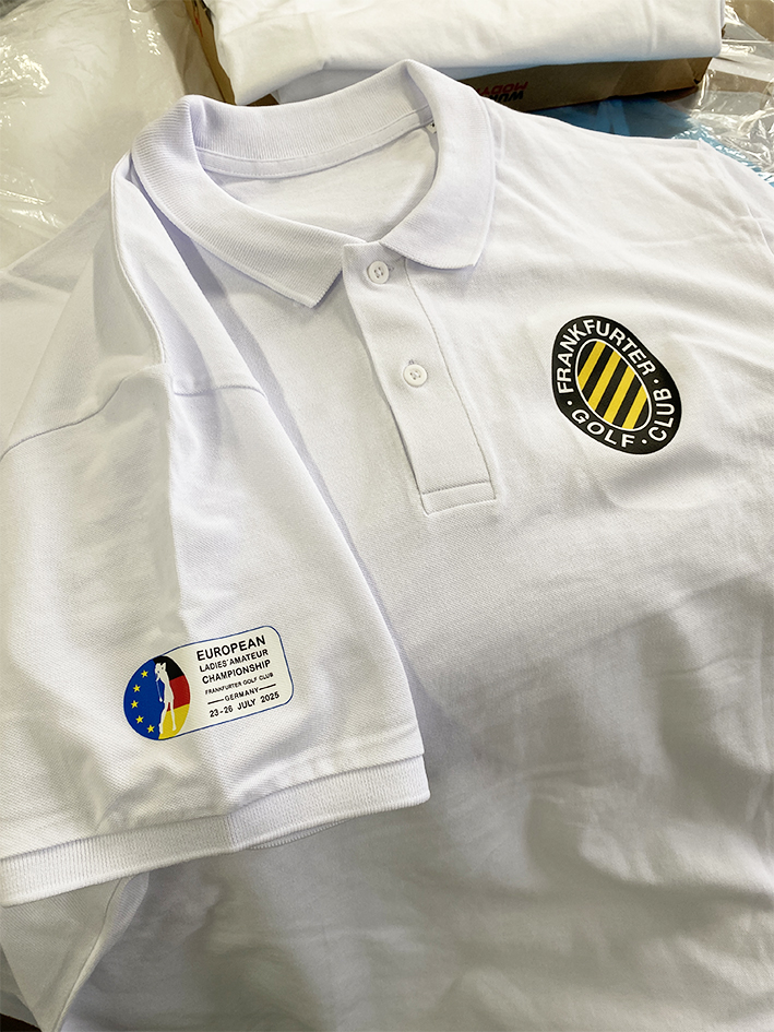 Zusammenarbeit in Perfektion: Polo-Shirts für das Frauen EM Golf Turnier